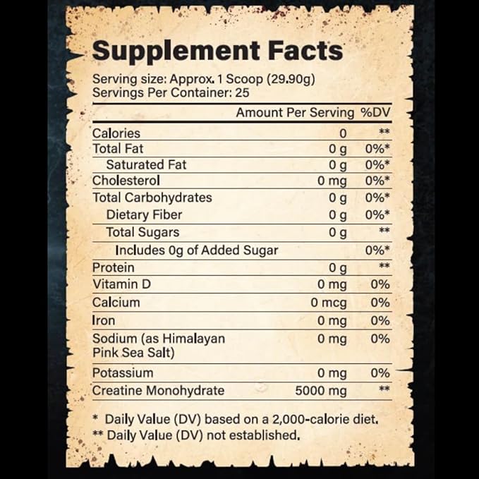 Creatine Crusade Powder Strength Power Endurance Muscle Growth (Flavorless)