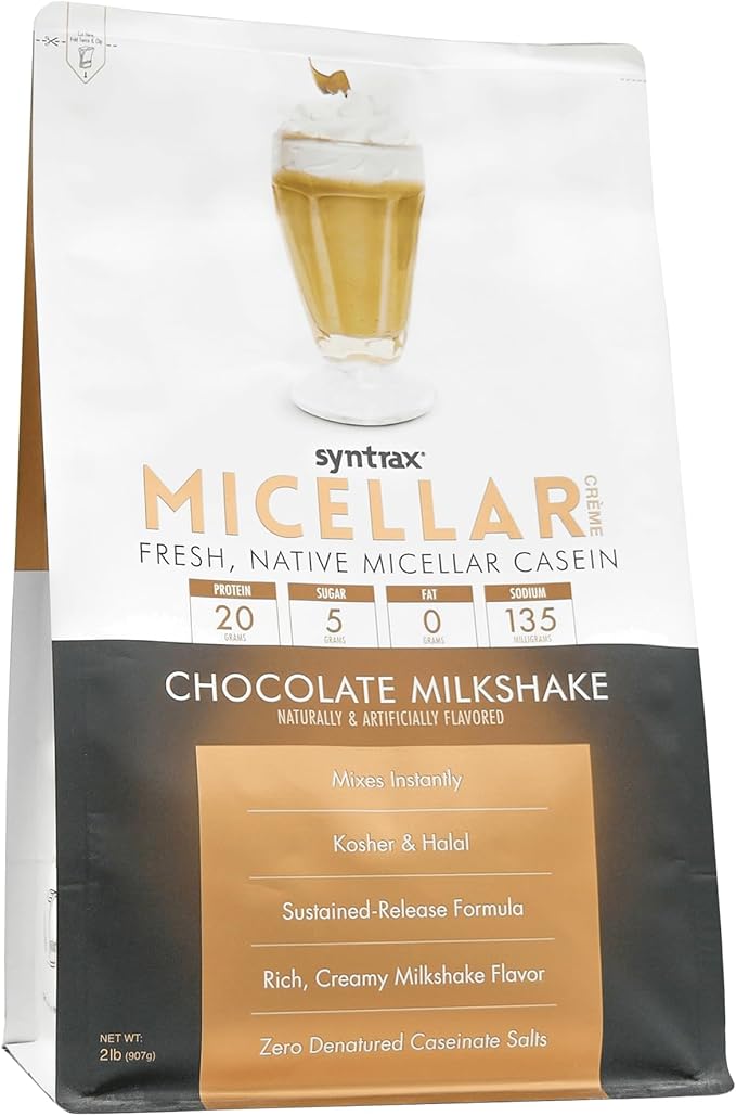 Syntrax Nutrition Micellar Creme Fresh Native Micellar Casein Chocolate Milkshake 2 lb