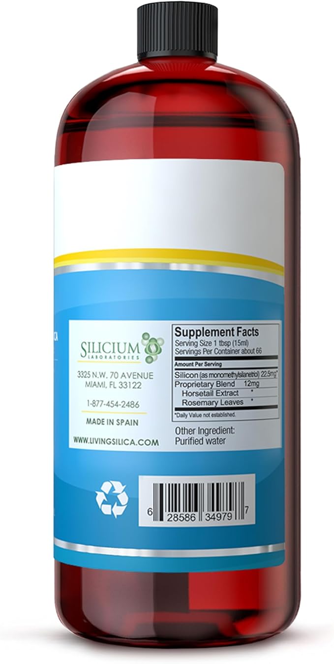 Living Silica ORGONO Siliplant | Vegan Collagen Booster | Supports Healthy Collagen and Elastin Production for Joint &amp Bone Support Glowing Skin Strong Hair &amp Nails. 66 Servings