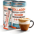 Collagen Peptides Coffee Powder for Weight Loss – Supports Digestion Bloating Energy &amp Focus Fat Burning Joint Skin Hair &amp Nails – High-Protein for Women &amp Men (60 Servings)