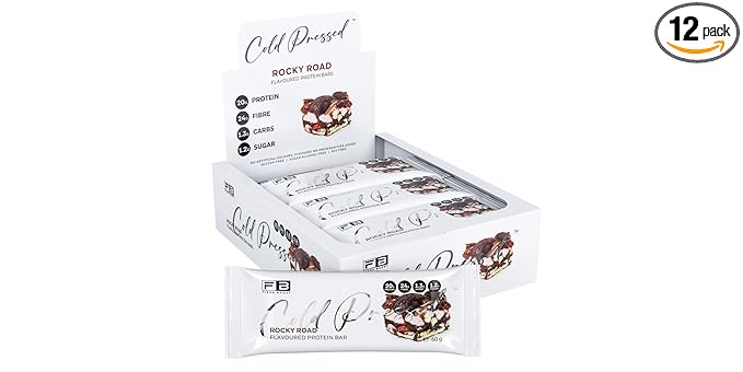 Fibre Boost Cold Pressed Rocky Road flavoured Protein Bar