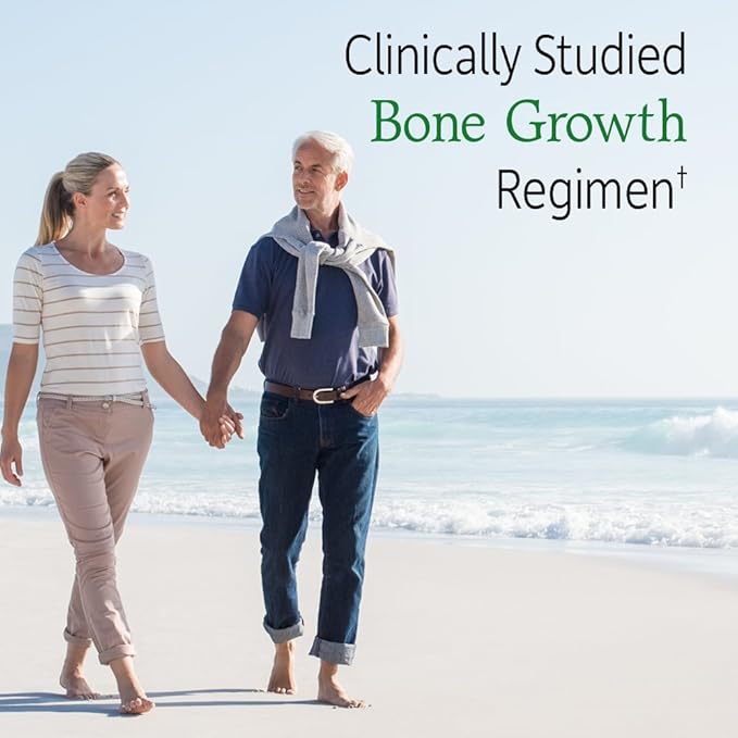 Garden of Life Calcium Supplement - Vitamin Code Grow Bone Made with Whole Foods Strontium Magnesium K2 MK7 Vitamin D3 &amp C Plus Probiotics for Gut Health 30 Day Supply