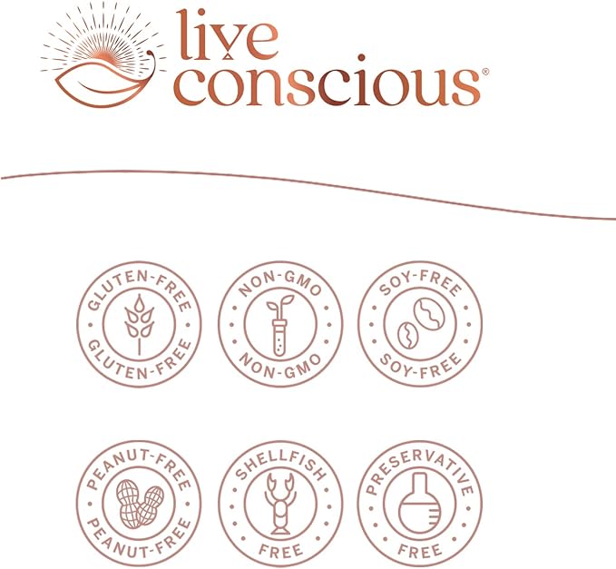 Live Conscious KSM-66 Ashwagandha Supplement w/L Theanine &amp AlphaWave - ZenWell Everyday Stress Relief Cognitive Brain Health - Ashwagandha for Men &amp Women - 60 Capsules (2-Pack)