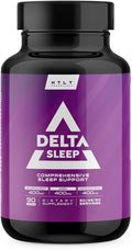 Delta Sleep by HTLT | Comprehensive Sleep Supplement with Ashwagandha Melatonin 5-HTP &amp GABA | L-Theanine &amp Magnesium Glycinate to Maintain GABA Levels | Valerian Root for Sleep (90 Capsul