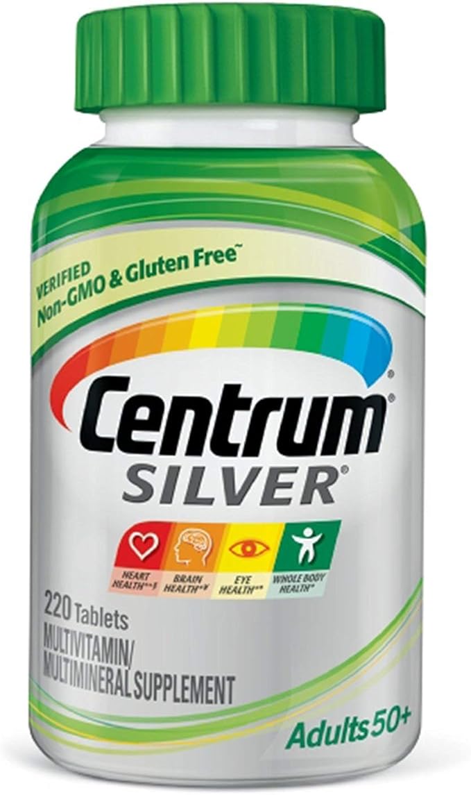 Adult Multivitamin / Multimineral Supplement Tablet Vitamin D3 Age 50+ (220 Count)