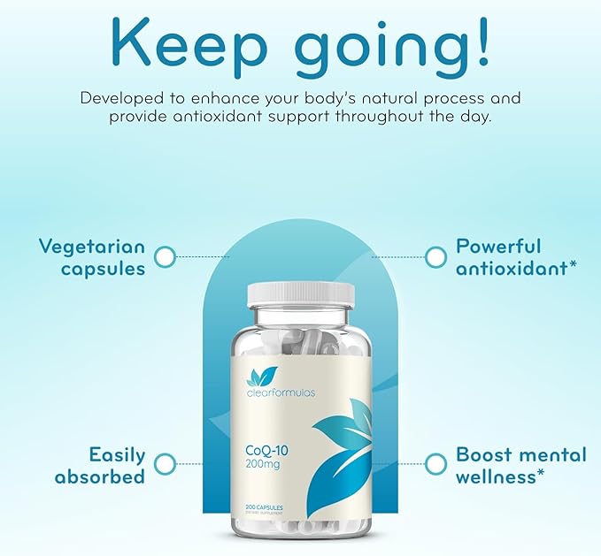 SAM-e 500mg &amp CoQ10 200mg Bundle | Energy Mood and Brain Support Bundle with Bioactive S-Adenosyl-L-Methionine SAM e and Coenzyme Q10 Supplements
