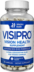 VISIPRO® 20-20 New Vision Health Supplement - Advanced Eye Vision Vitamins for Complete Eye Health Vision Support &amp Macular Free Radical Defense - 60 Veggie Caps