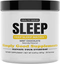 Sleep – Mint Chocolate Magnesium Sleep Drink Powder with Ashwagandha L-Theanine &amp Melatonin - All Natural Sleep Aids for Adults 20 Servings