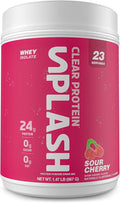 Revolution Nutrition Splash Clear Protein Clear Whey Protein Powder Juice-Type Protein Candy Flavour Collagen 24g Protein Zero Sugar Zero Carb 667g 23 Servings (Sour Cherry 1.47 Pound)