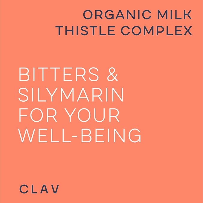 CLAV Organic Milk Thistle &amp Artichoke Extract Complex -Rich in Silymarin &amp Bitters - Liver Support + Detox Supplement - 120 Capsules (60 Days Supply) - Vegan - Made in Germany
