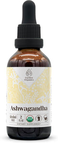 Ashwagandha USDA Organic Alcohol-Free Extract | Dietary Supplement High-Potency Tincture | Natural Certified Organic Ashwagandha (Withania Somnifera) Dried Root (2 oz)