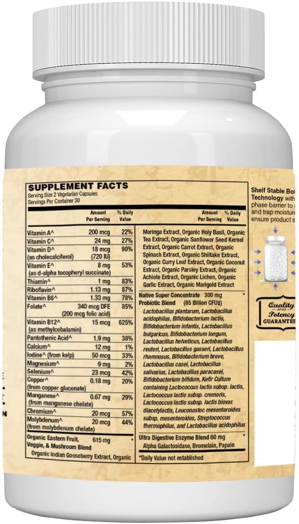 Zen Women's 85 Billion Probiotic Formula Advanced Blend Kefir Cultures 60 Capsules