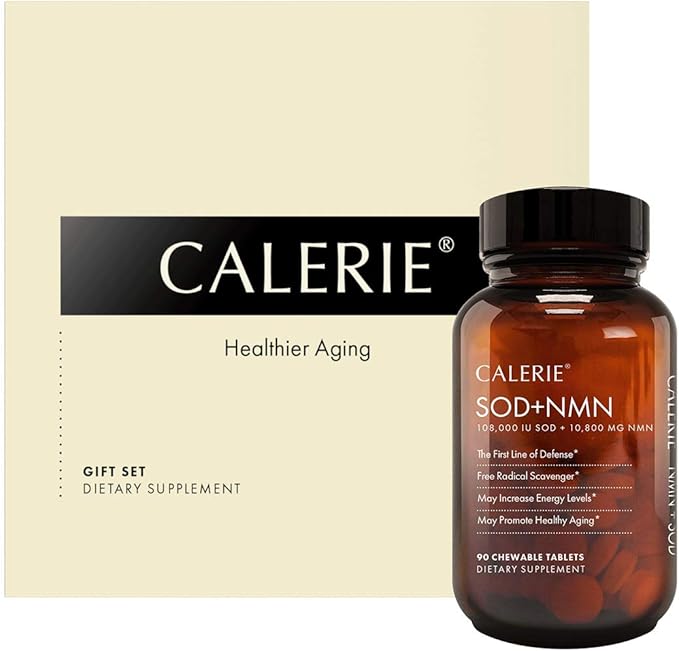 CALERIE® SOD+NMN - Two-in-One Formulation Sublingual Tablets Free Radical Scavenger May Increase Energy Levels May Promote Healthy Aging 90 Tablets