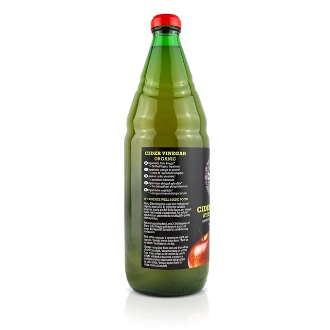 Biona Organic Cider Vinegar Unfiltered (750ml) - Pack of 2