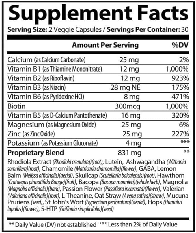 Well Being System Supplements – Natural Sleep Aid Stress Relief and Mood Enhancement