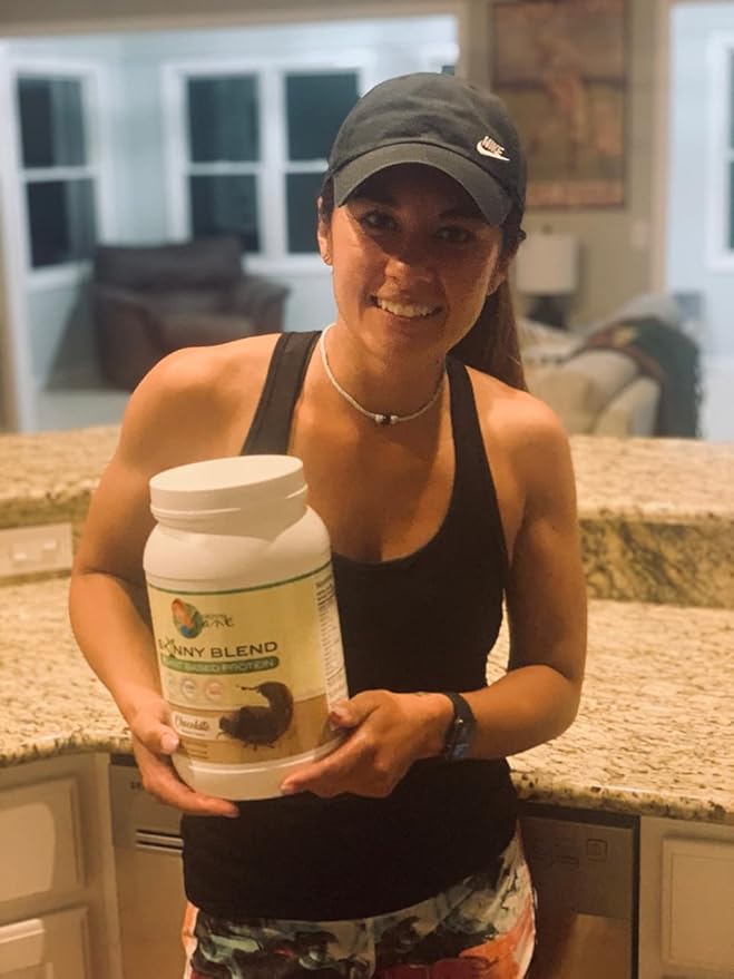 Skinny Jane Skinny Blend | Best Tasting Plant Based Protein Shake | Vegan Powder | Low Carbs Keto Friendly | Non GMO | No Soy Gluten Dairy and Egg Free | BCAAs (2 Pound Chocolate)
