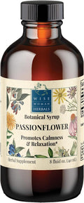 Wise Woman Herbals Passionflower Botanical Syrup (Formerly Solid Extract) 4:1 Alcohol-Free Extra Strength Traditional Herbal Extract Pure Non-GMO 8 Fl Oz