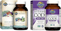Garden of Life Men's 40+ Organic Multivitamin 120 Tablets and Zinc 30mg Immune Support 60 Capsules Bundle