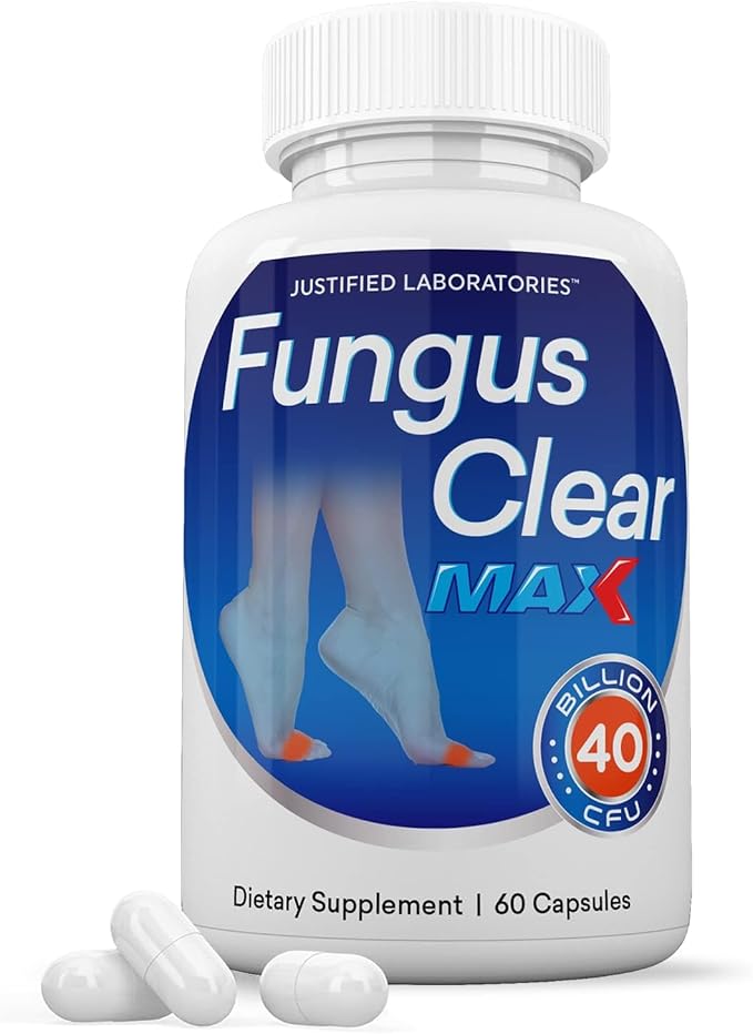 Justified Laboratories Fungus Clear Max Pills 40 Billion CFU Probiotic 60 Capsules