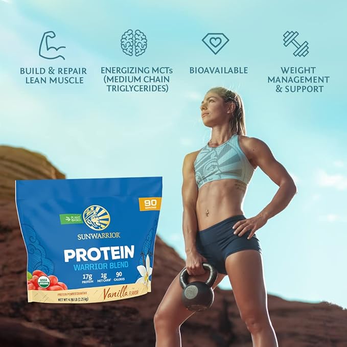 Chocolate Peanut Butter &amp Vanilla Organic Plant Based Protein Powder Set | Bundle &amp Save | Vegan Organic Protein Powder | Non-GMO Soy Dairy &amp Gluten Free (90 Servings Vanilla 30 Servings