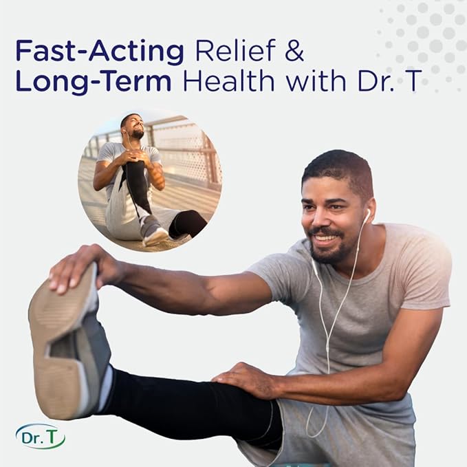 Dr. T Joint Health Bundle: Glucosamine/Chondroitin MSM Cream with Collagen + Joint Support Supplement | Athlete-Grade Joint &amp Muscle Relief | Non-GMO Gluten-Free Made in USA