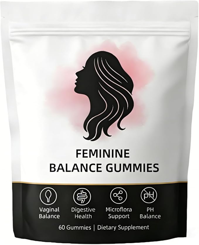 Feminine Wellness Gummies for Women Pineapple Flavored Intimate Health &amp Immune Support 60 Count (1PC)