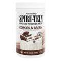 NaturesPlus SPIRU-TEIN Cookies &amp Cream - 2.3 lbs - Plant-Based Protein Shake - Non-GMO Vegetarian Gluten Free - 30 Servings