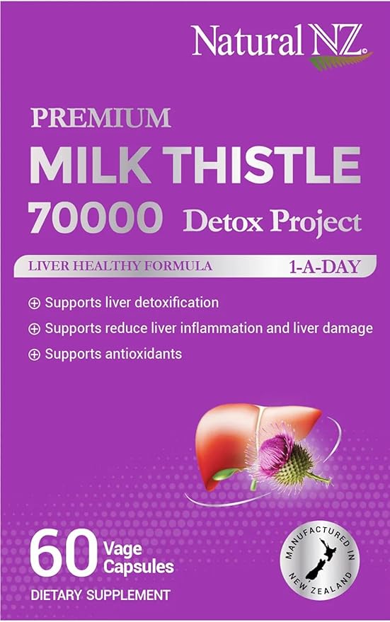 Premium Milk Thistle 70000 1-A-Day 60 Vege Capsules (3)