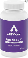 AIRWAAV Pro Sleep – Melatonin-Free Nighttime Recovery Supplement | Magnesium Bisglycinate | Helps You Relax Naturally Support Deep Sleep Cycles &amp Wake Up Clear | Non-GMO 60 Capsules