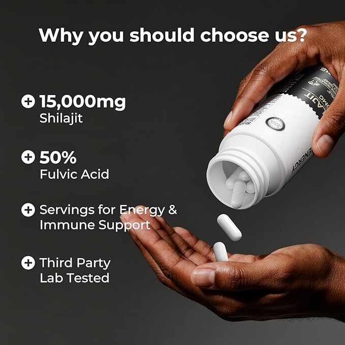 OxyEnergy Silymarin Milk Thistle 300mg &amp Ashwagandha Capsules-750 mg &amp Shilajit Capsules 15000mg