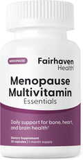 Fairhaven Health Menopause Multivitamin Essentials | Hormone Free Menopause Supplements for Women | Methylated Multivitamin for Women 50 and Over | Non-GMO | Perimenopause Supplements | 30 Capsules
