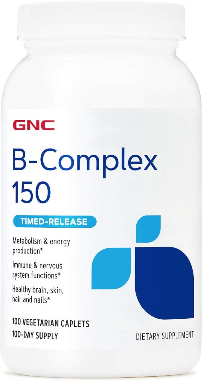 GNC B-Complex 150 Metabolism &amp Energy Production Timed-Release 100 Count