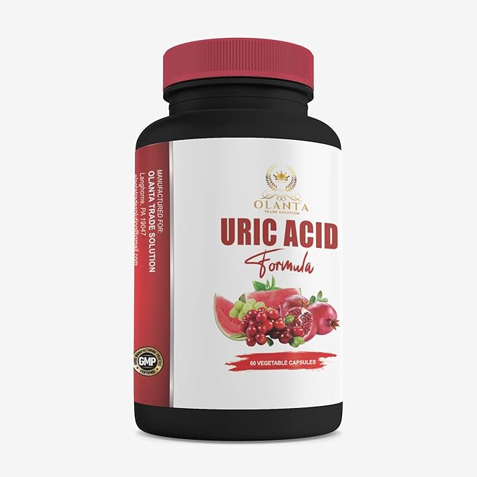 Natural Uric Acid - URIC Acid Complex - Joint Support for Women Diuretic Pills for Water Retention Celery Seed Extract uric Acid Solution Milk Thistle Turmeric Cranberry - 2 Bottles