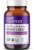 New Chapter Probiotics for Women - 60 ct (2 Month Supply) Women's Daily Probiotic with Prebiotics and Probiotics for Vaginal Health &amp Chaste Tree for Hormonal Support 100% Vegetarian Non-GMO