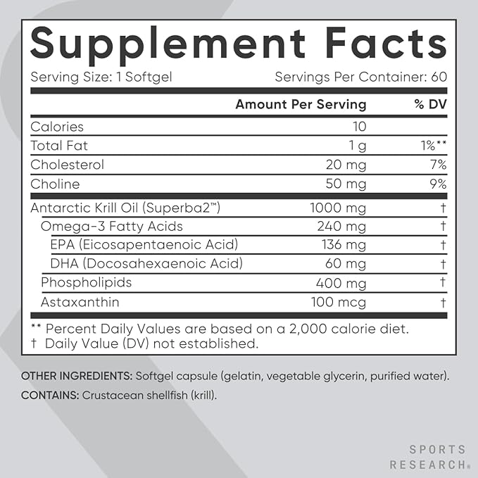 Sports Research Antarctic Krill Oil Omega 3 1000mg (with Phospholipids Choline &amp Astaxanthin) Turmeric Curcumin C3 Complex (with Bioperine Black Pepper &amp Coconut Oil) &amp Plant Based Vitam