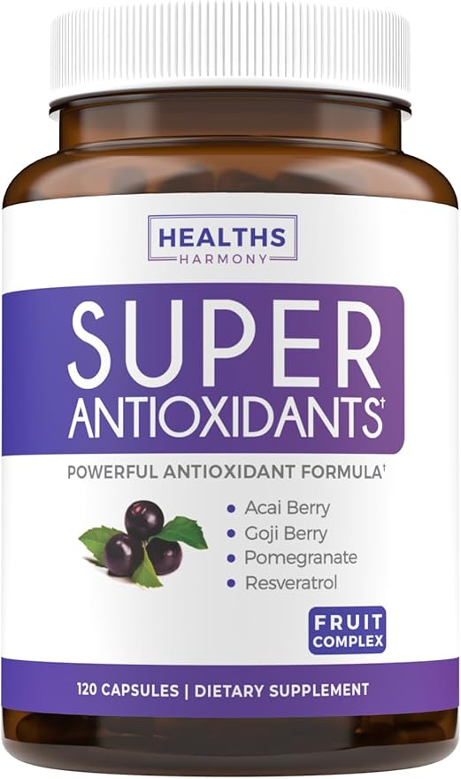 Antioxidants &amp Immune Support (2-Month Supply) Immune Vitality Blend - Super Antioxidants - Powerful Super Food Daily Blend (120 Caps) &amp Immune Support Supplement with Elderberry Vitamin C and