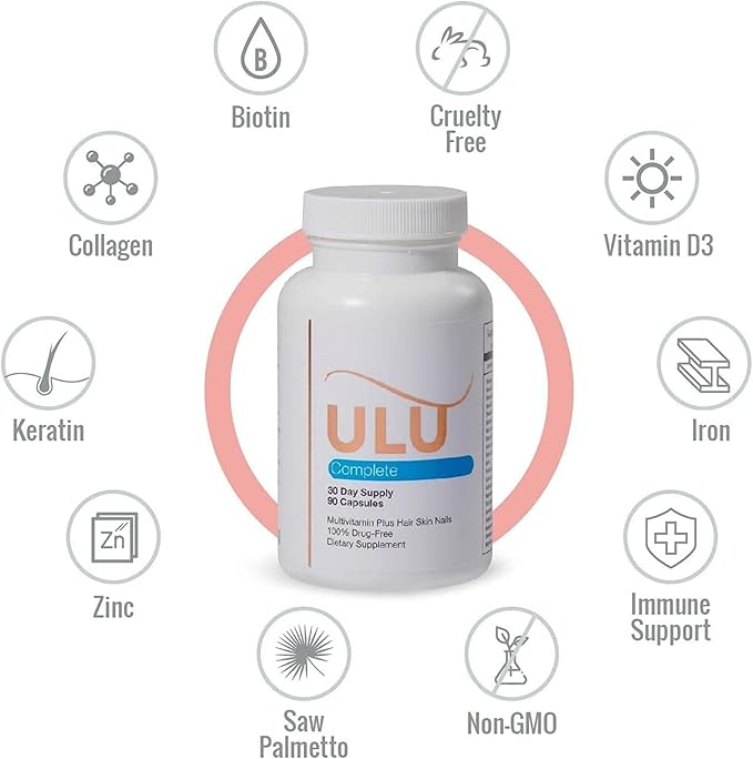 Complete Multivitamin for Men &amp Women - Hair Nails and Skin Vitamins for Women - Biotin Collagen Keratin &amp More - 180 Capsules (60-Day Supply)