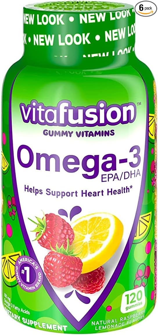 Vitafusion Omega-3 Tcguz Gummies - 120 Count (6 Pack) ICjjP
