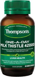 Thompsons Milk Thistle 42000 Helps Liver Function 60 Capsules
