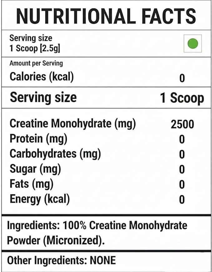 Naturix Nutrition Creatine Monohydrate Preworkout Supplement Pure Creatine Supplement Creatine Bodybuilding Powder Creatine for Muscle Gain Creatine Monohydrate Natural (100gm)