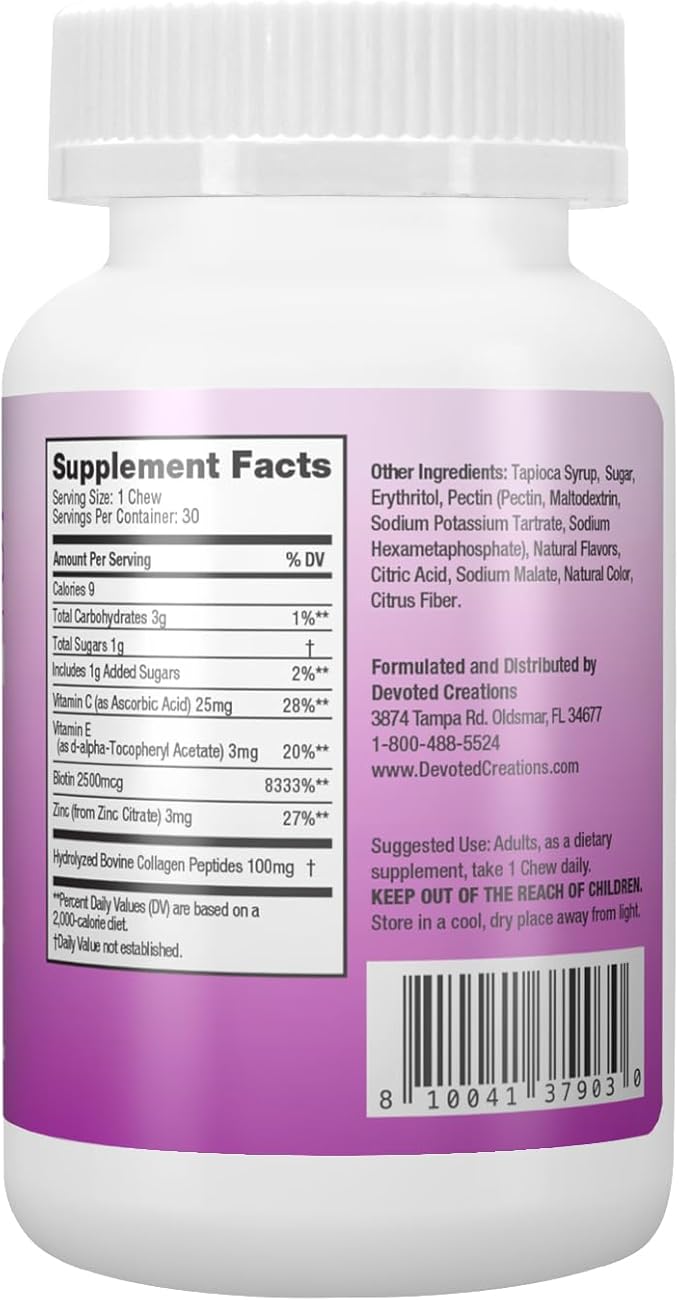 Devoted Creations Collagenetics - Glowables Daily Collagen Chews