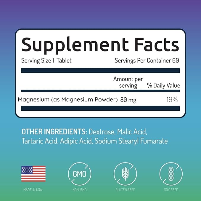 Invigorated Water Hydrogen Water Tablets with Magnesium - 12 PPM H2 Molecular Hydrogen Tablets for Drinking Water - Supports Energy Brain &amp Cognitive Health - Non-GMO (60 Servings Unflavored)