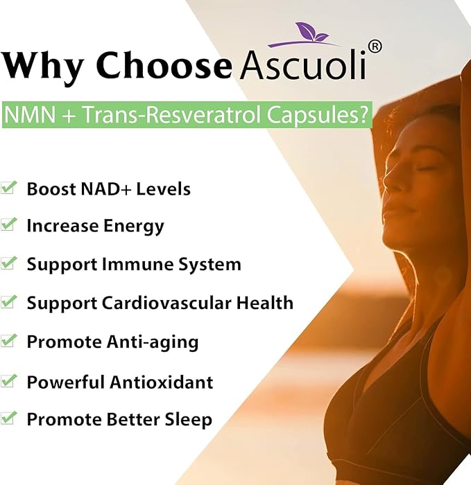 Sublingual NMN 500mg + Trans-Resveratrol 400mg 3-in-1 Advanced Formula 99% Pure NMN Resveratrol Supplement for Boost* NAD Cell Immune Energy &amp Muscle Anti-Aging 120 Lozenges 120-Day Supply