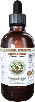 Hawaii Pharm Psyllium Alcohol-Free Liquid Extract Psyllium (Plantago Ovata) Seed Glycerite Natural Herbal Supplement USA 4 fl.oz