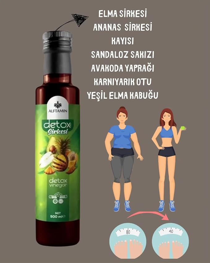 Natural Detox Slimming Vinegar Herbal Blend 16.9 fl oz (500ml)