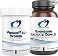 Designs for Health Magnesium &amp Women's Probiotic Bundle - ProbioMed Women (30 Capsules) Gut Health &amp Vaginal Probiotic with Magnesium Glycinate Complex (60 Capsules) Superior Absorption Magnes