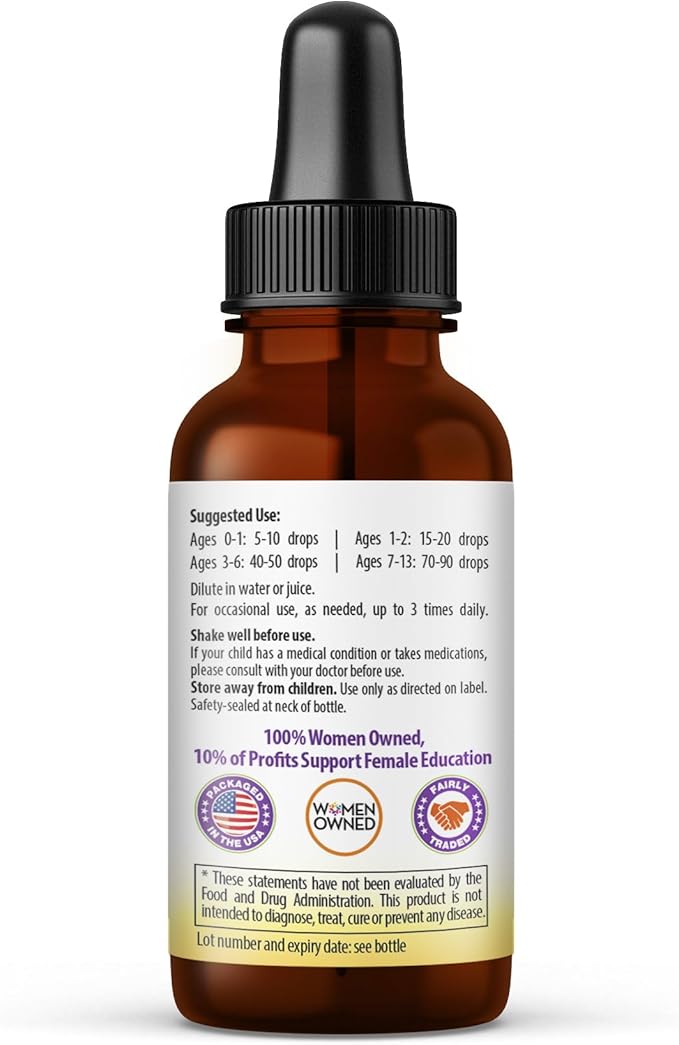 Kids Sleep Support Liquid Extract - Natural Kids Plant Based Herbal Sleep Aid with Chamomile Guava Leaf - 1oz Liquid Extract - Herbal Goodness (1 Unit)
