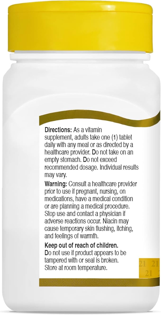 21st Century Niacin 100 Mg Tablets 110 Count (Pack of 3)