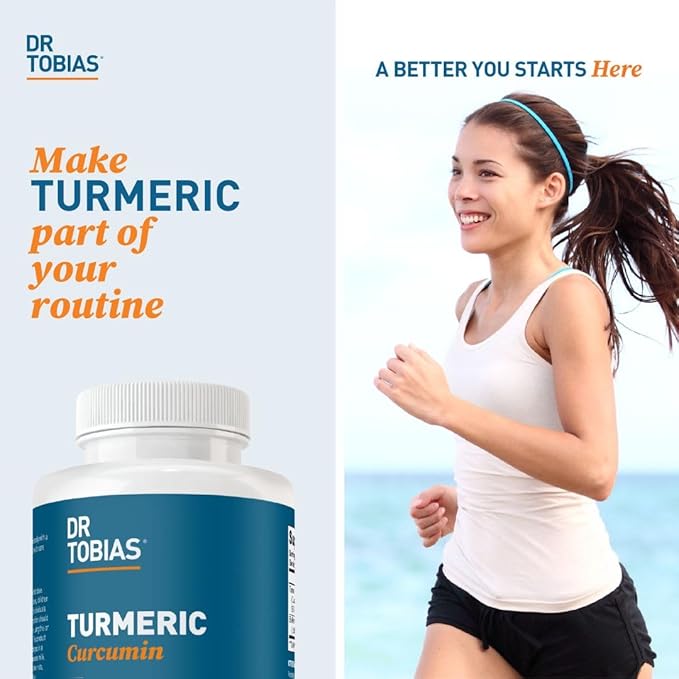 Dr. Tobias Turmeric Curcumin 1500mg with BioPerine – Extra Strength Supplement with 95% Curcuminoids for Joint Support Overall Vitality &amp Immune Health 120 Vegan Capsules Non-GMO