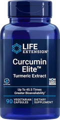 Life Extension Curcumin Elite Turmeric Extract 90 Veg Capsules